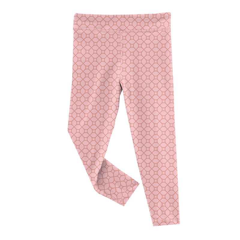 Print Luxe Stretch Leggings in Blush Spring Lattice - Doodlebug's Children's Boutique