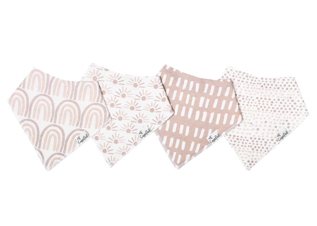 Bliss 4 Pack Bandana Bibs - Doodlebug's Children's Boutique
