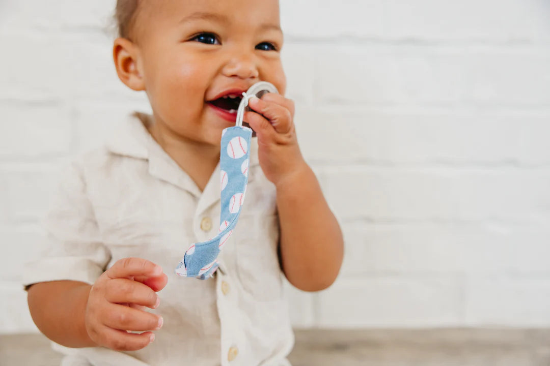 Slugger Binky Clip Set - Doodlebug's Children's Boutique