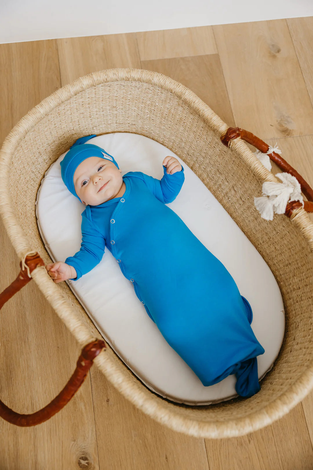 Blueberry Knotted Gown - Doodlebug's Children's Boutique