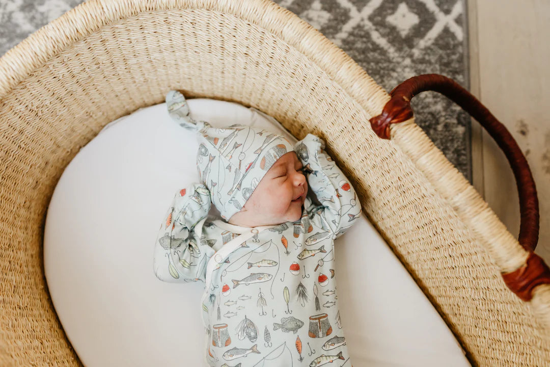 Trout Knotted Gown - Doodlebug's Children's Boutique