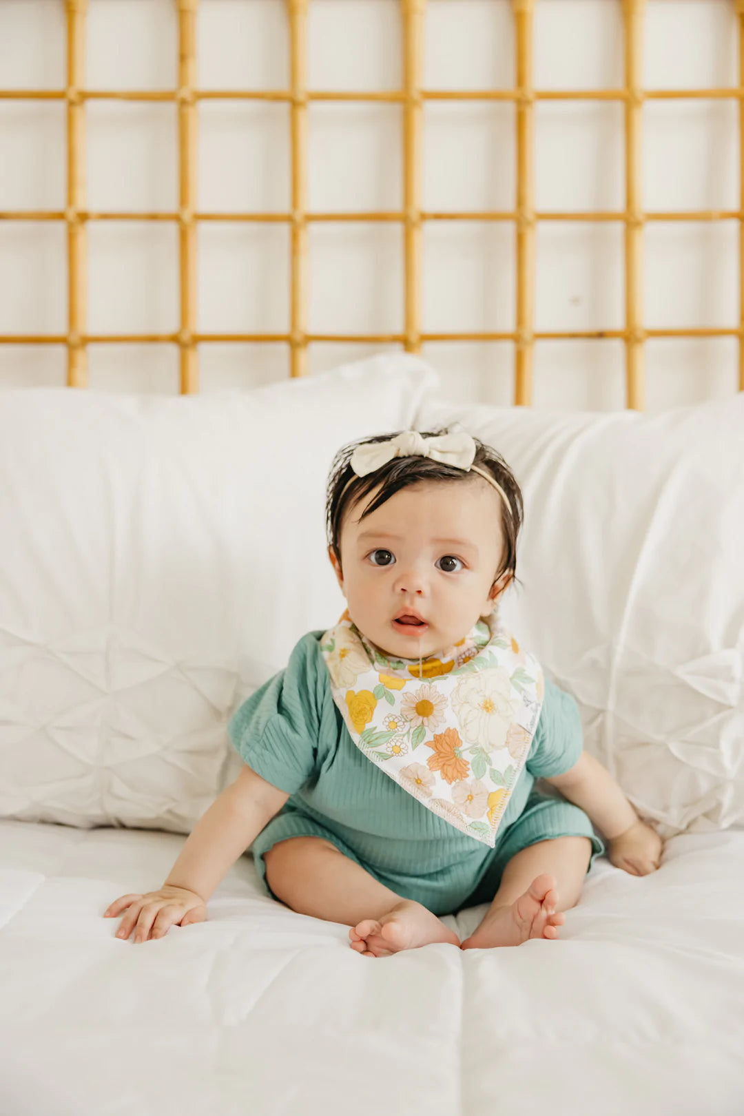 Lemon 4 Pack Bandana Bibs - Doodlebug's Children's Boutique