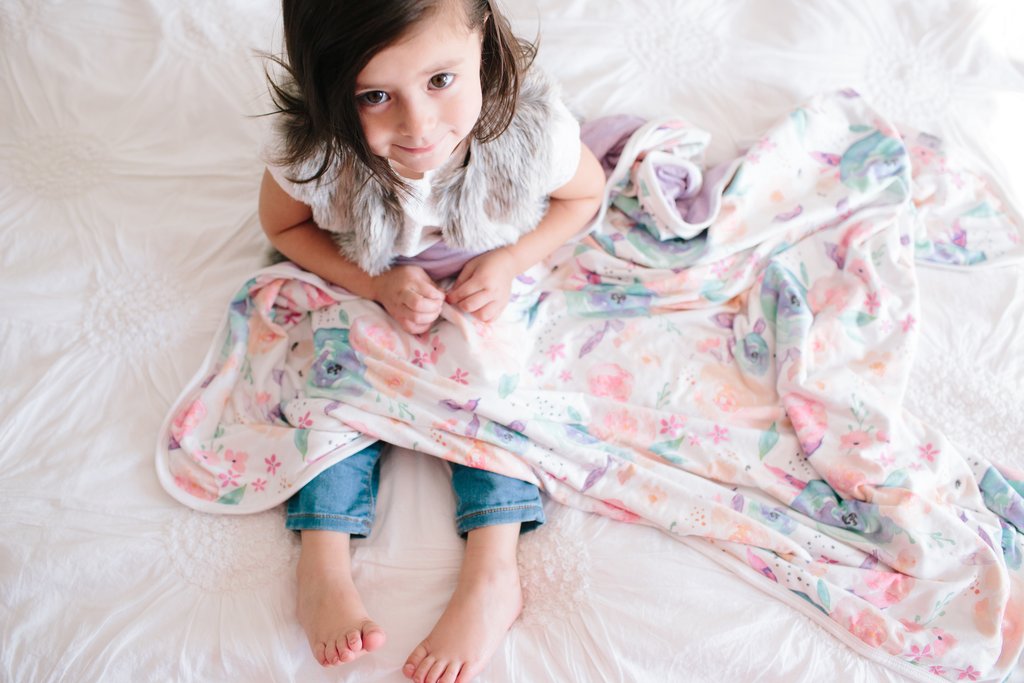 Bloom Three Layer Quilt - Doodlebug's Children's Boutique