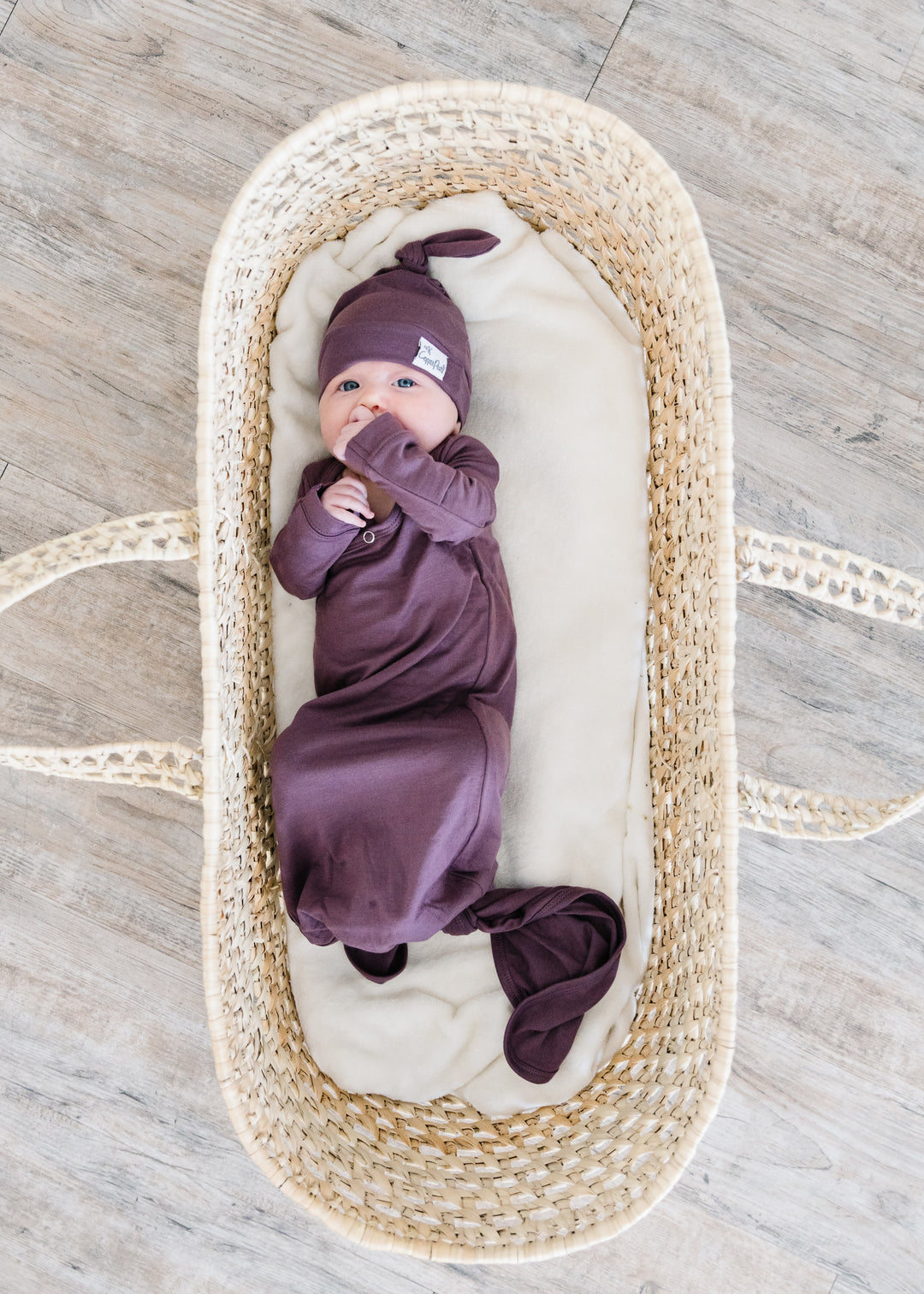 Plum Knotted Gown - Doodlebug's Children's Boutique