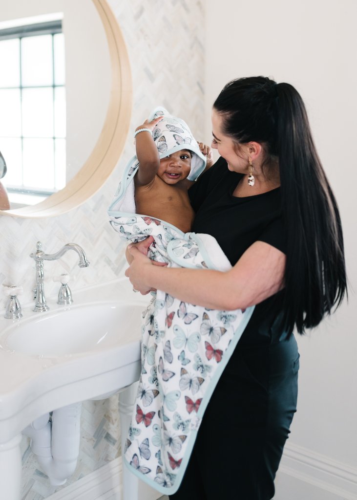Dot Hooded Towel - Doodlebug's Children's Boutique