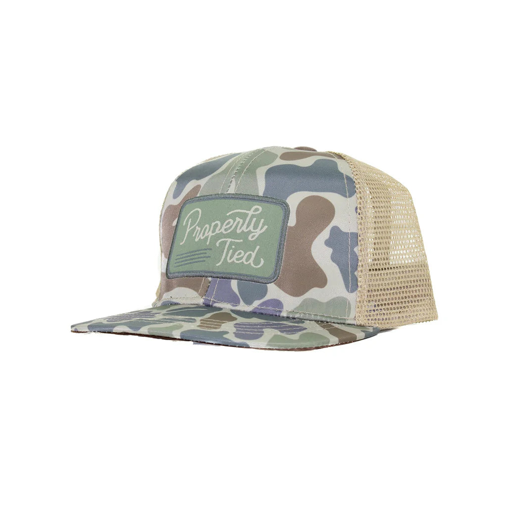 Vintage Camo Youth Trucker Hat - Doodlebug's Children's Boutique
