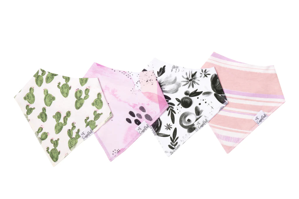 Sage 4 Pack Bandana Bibs - Doodlebug's Children's Boutique
