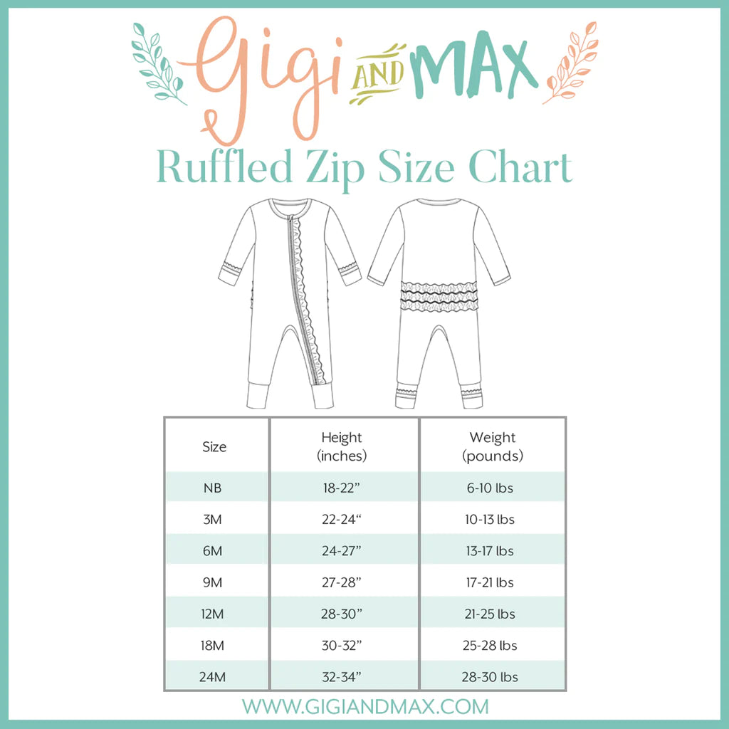 Kendra Floral Ruffle Zip - Doodlebug's Children's Boutique