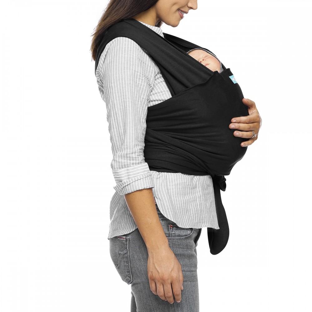 Classic Baby Wrap in Black - Doodlebug's Children's Boutique