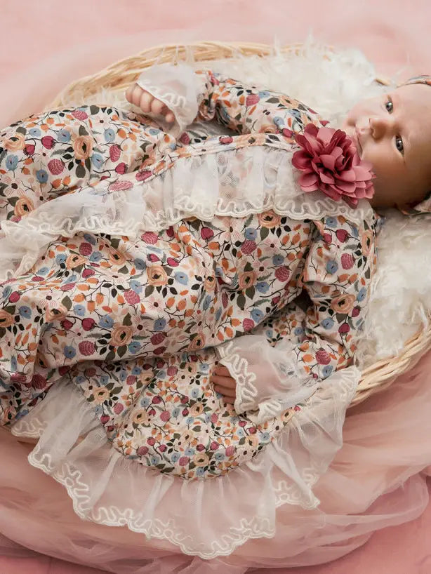 Harvest Dream Gown and Hat - Doodlebug's Children's Boutique