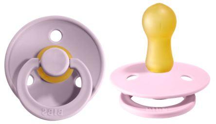 BIBS Pacifier Two Pack in Dusky Lilac and Baby Pink - Doodlebug's Children's Boutique