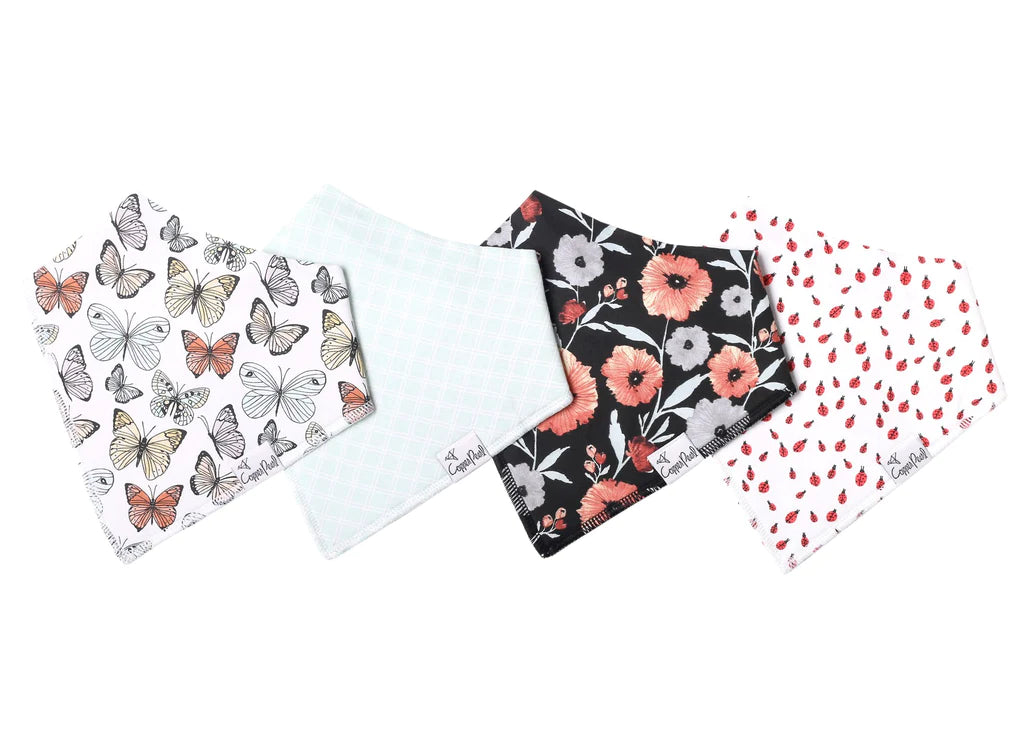 Dot 4 Pack Bandana Bibs - Doodlebug's Children's Boutique