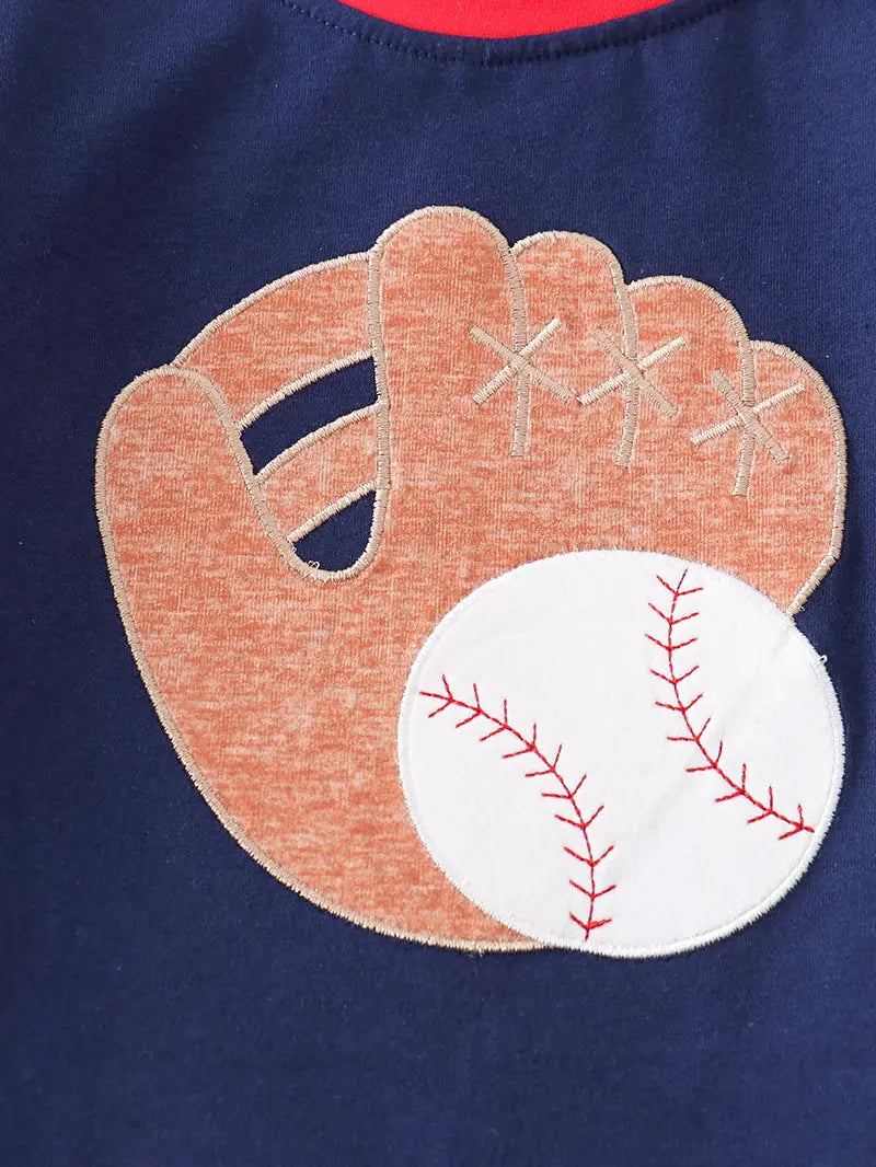 Baseball Applique Tee - Doodlebug's Children's Boutique