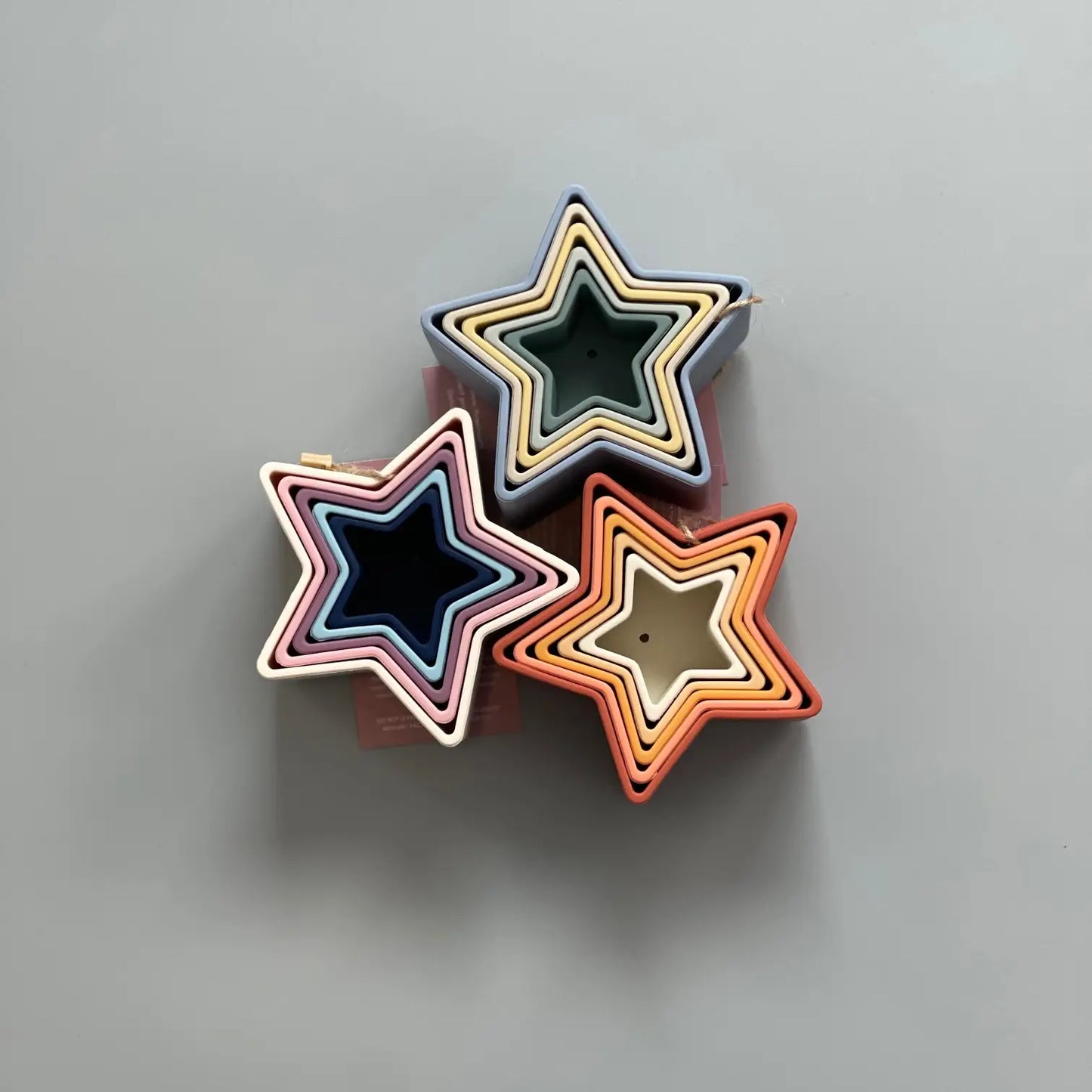 Star Cups Stackers in Mauve - Doodlebug's Children's Boutique