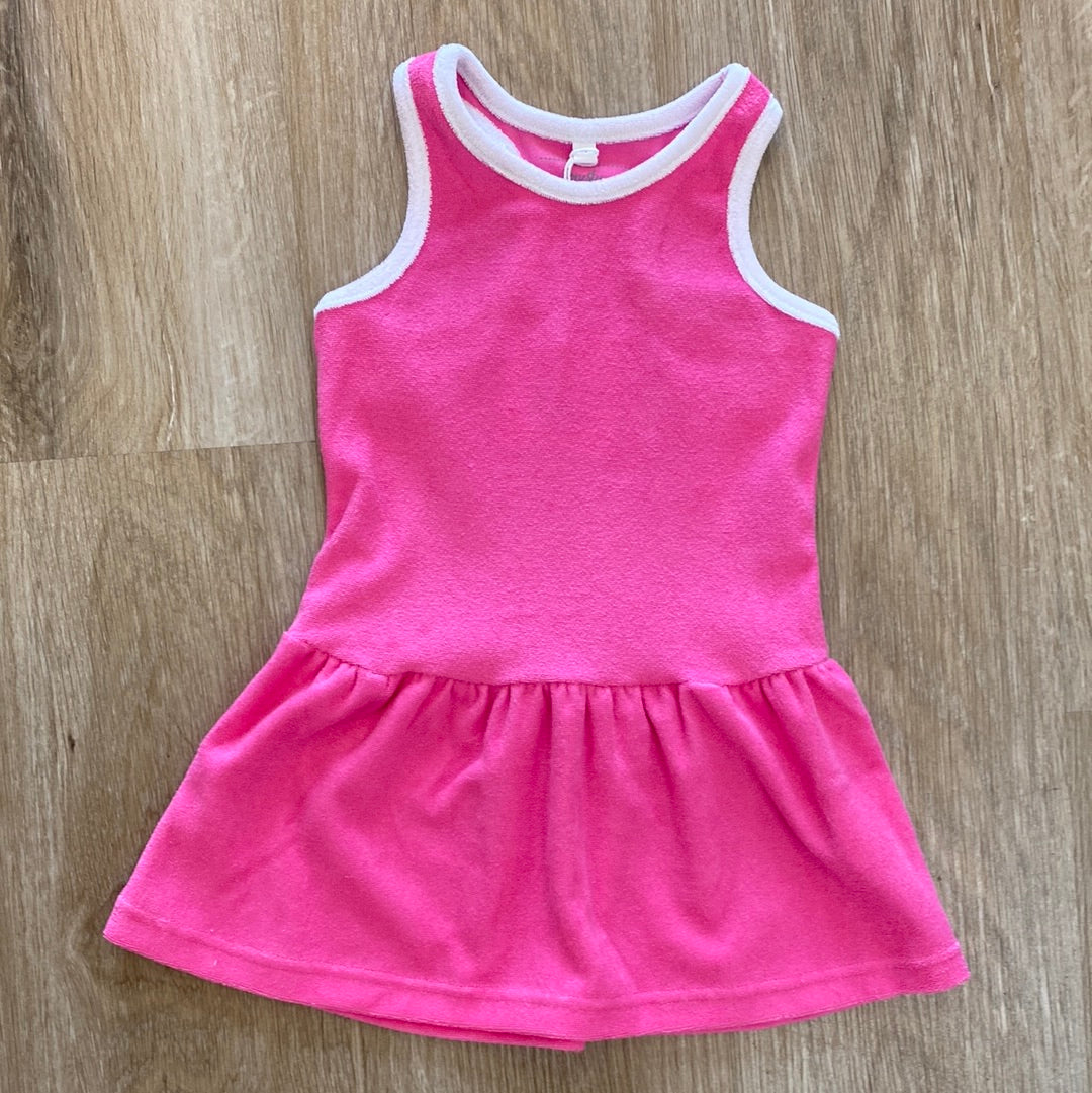 hot pink tennis dress Hot Pink Terry Tennis Dress – Doodlebug's & Grow Children's Boutique