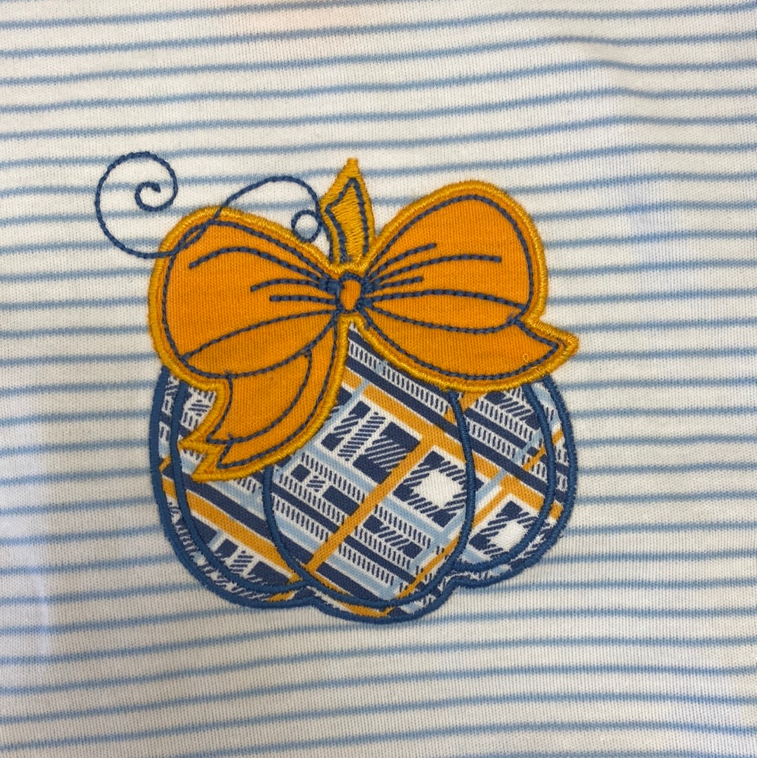 Plaid Pumpkin Applique Ruffle 2 Piece Set - Doodlebug's Children's Boutique