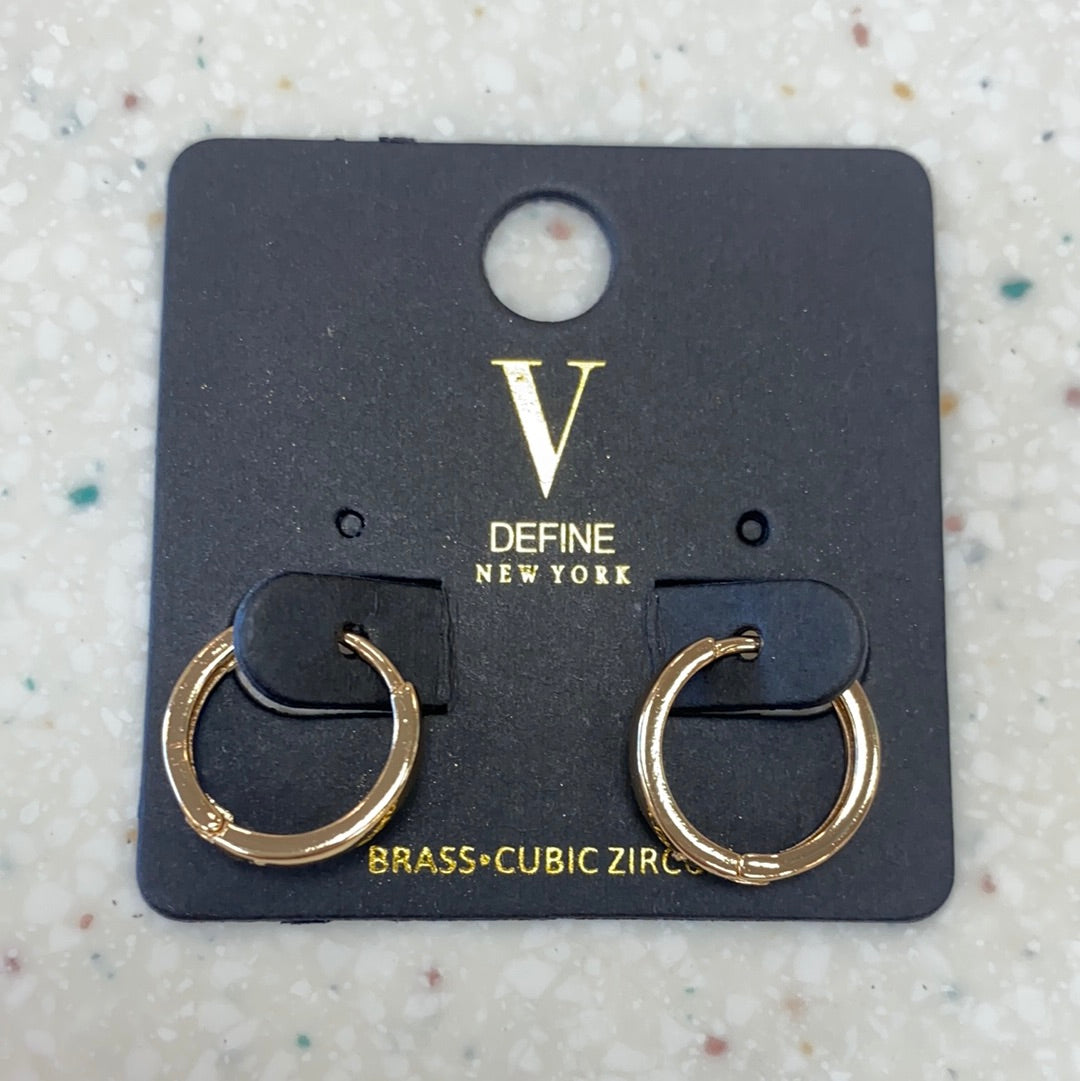 Ashlynn Huggie Earrings in Gold - Doodlebug's Children's Boutique