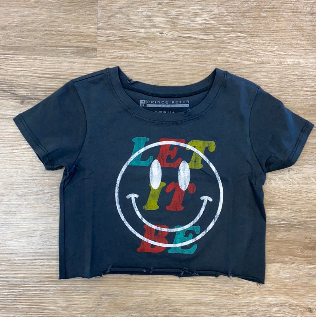 Let It Be Crop Tee - Doodlebug's Children's Boutique
