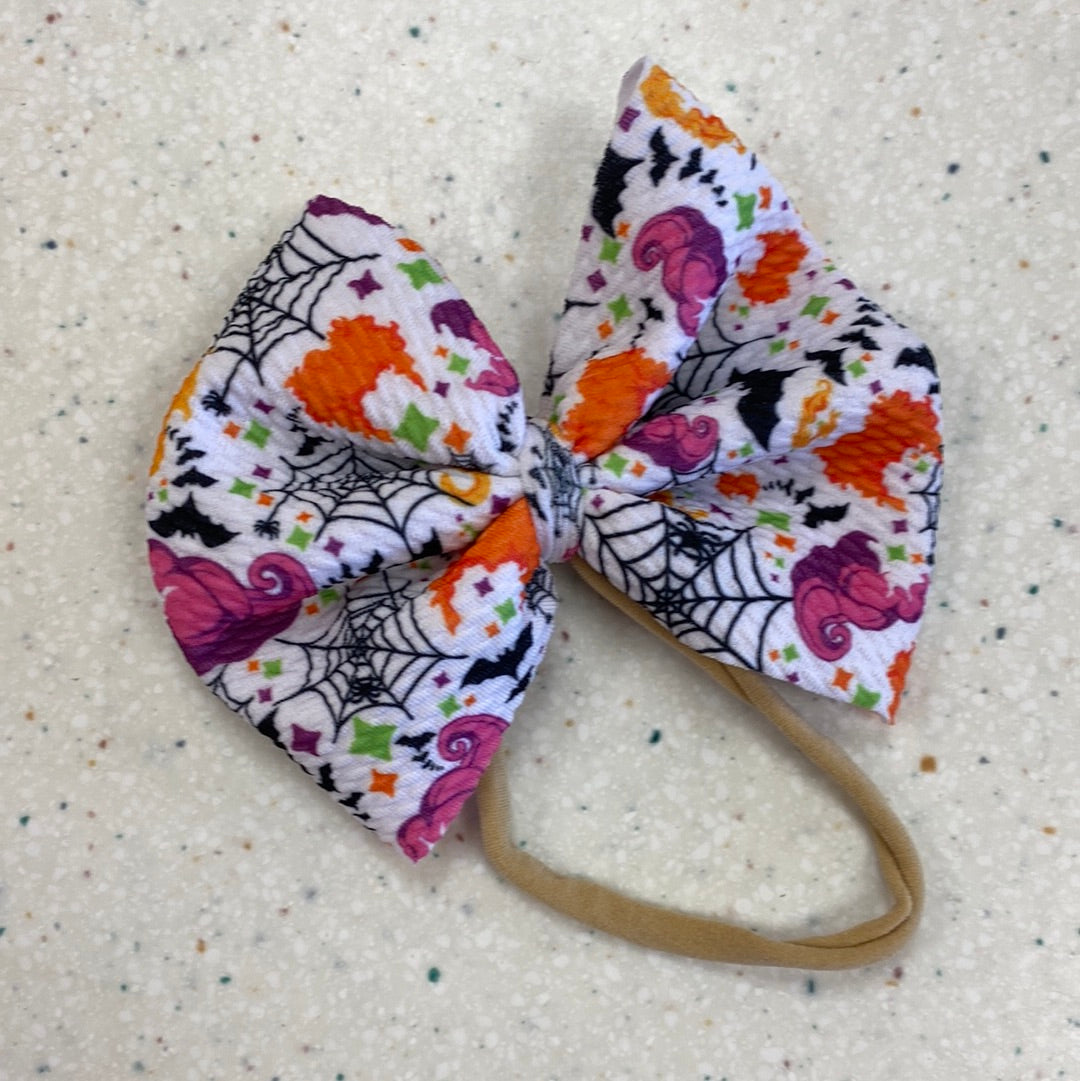 Witchy Bow on Nylon - Doodlebug's Children's Boutique