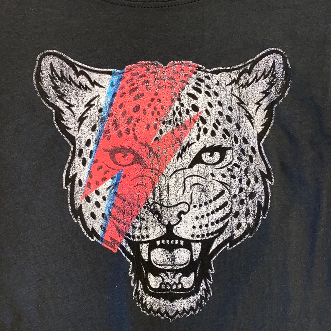 Lightening Tiger Crop Tee - Doodlebug's Children's Boutique