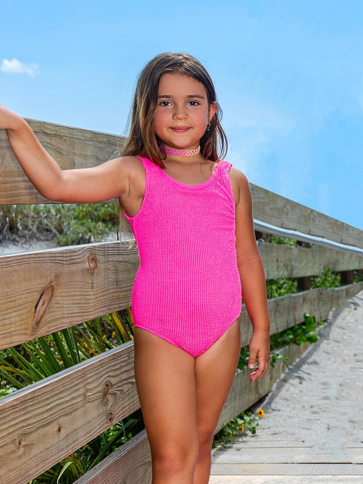 Maeve Crinkle One Piece - Doodlebug's Children's Boutique