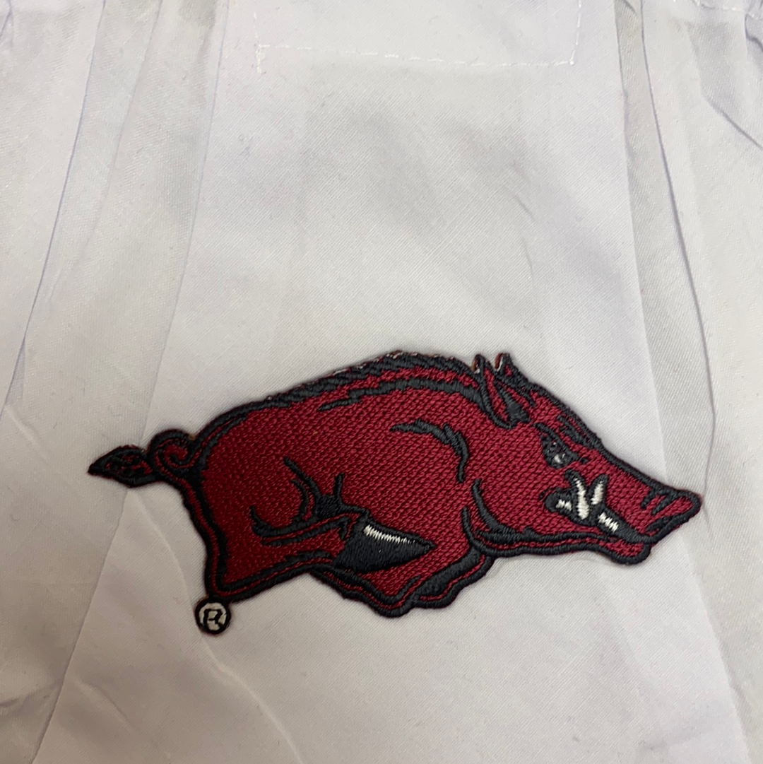 Arkansas Razorback Eyelet Diaper Cover - Doodlebug's Children's Boutique