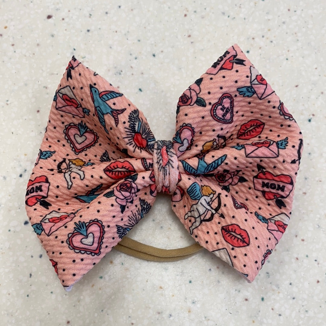 Cupid Bow on Nylon - Doodlebug's Children's Boutique