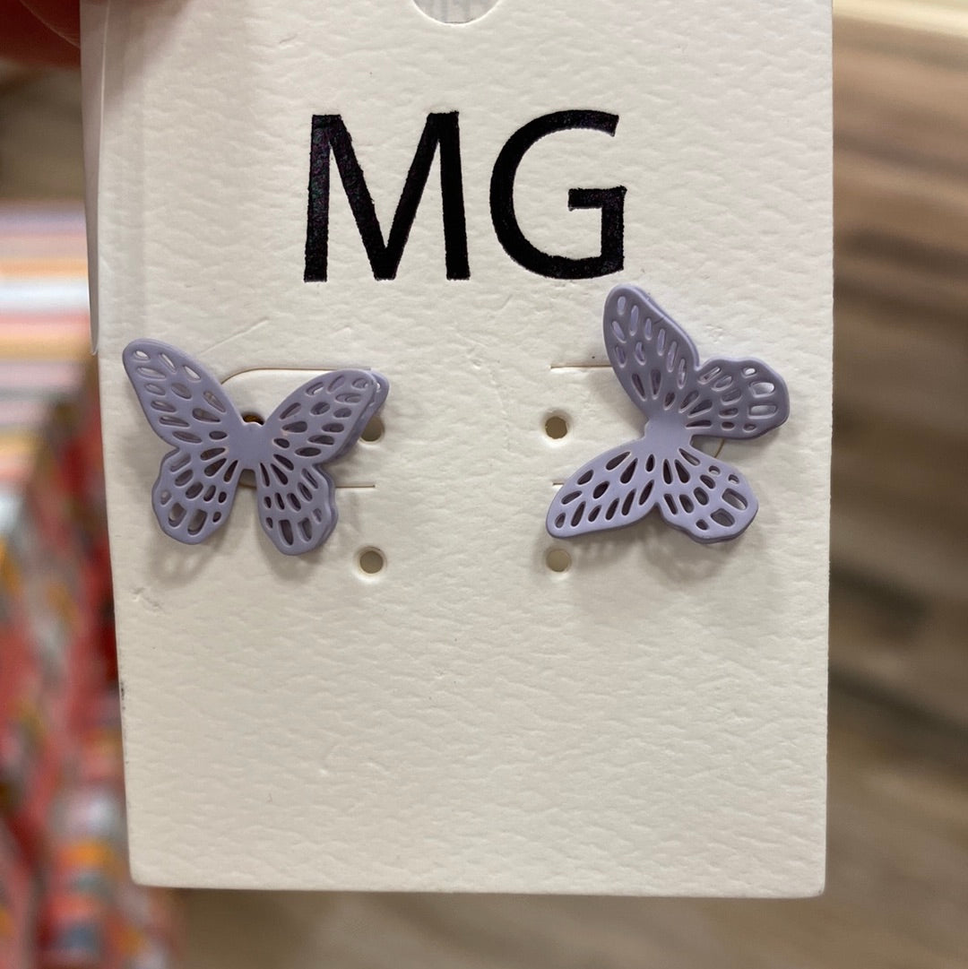 Albany Earrings in Purple - Doodlebug's Children's Boutique