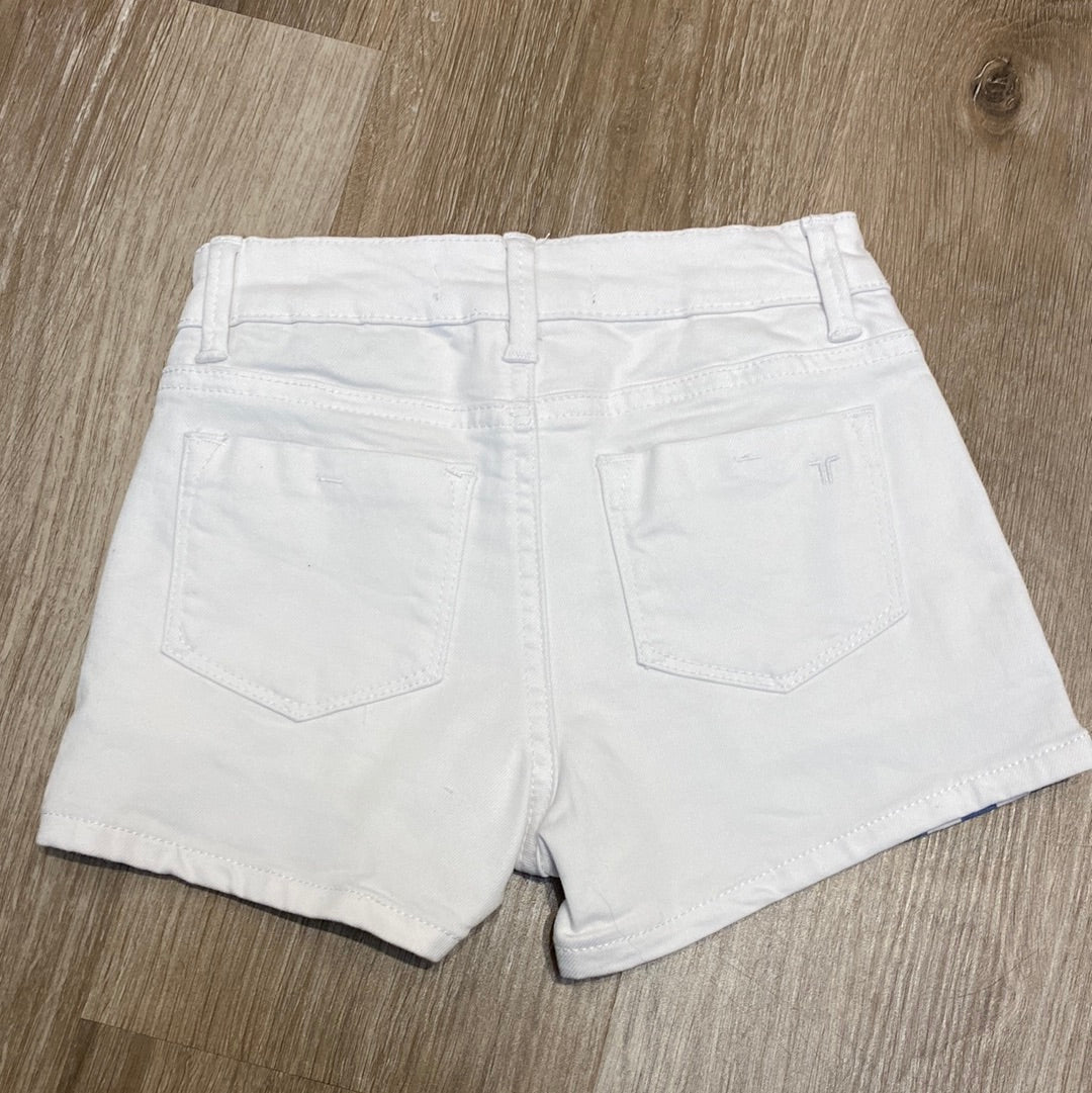 Brittany Short with Checkered Panel - Doodlebug's Children's Boutique