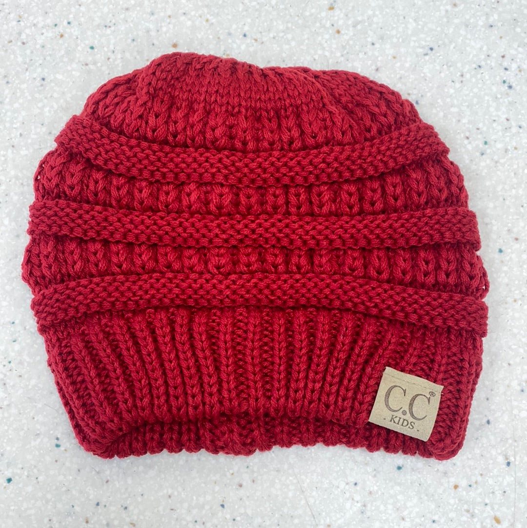 Classic Knit Beanie in Red - Doodlebug's Children's Boutique