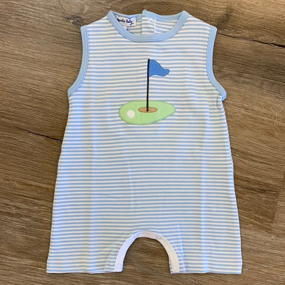 Tee Time Sleeveless Short Playsuit - Doodlebug's Children's Boutique