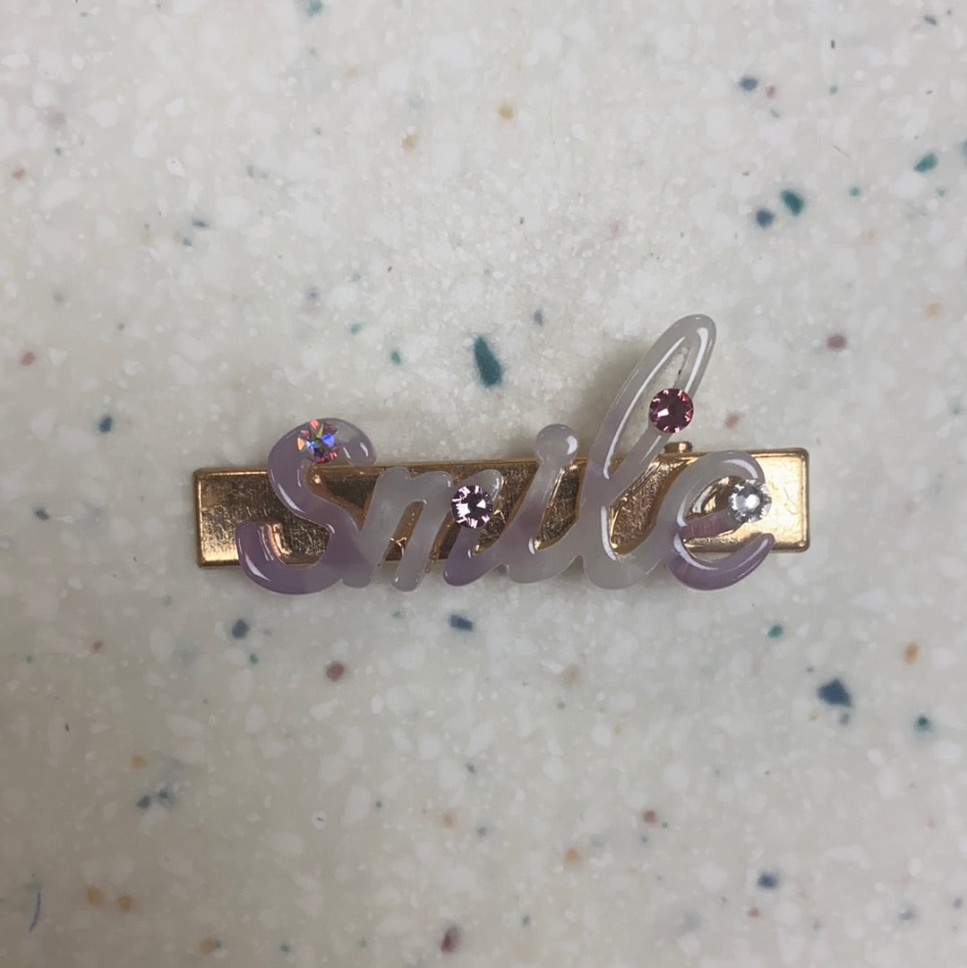 Smile Hair Clip - Doodlebug's Children's Boutique