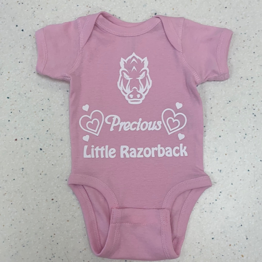 Precious Little Razorback Onesie - Doodlebug's Children's Boutique