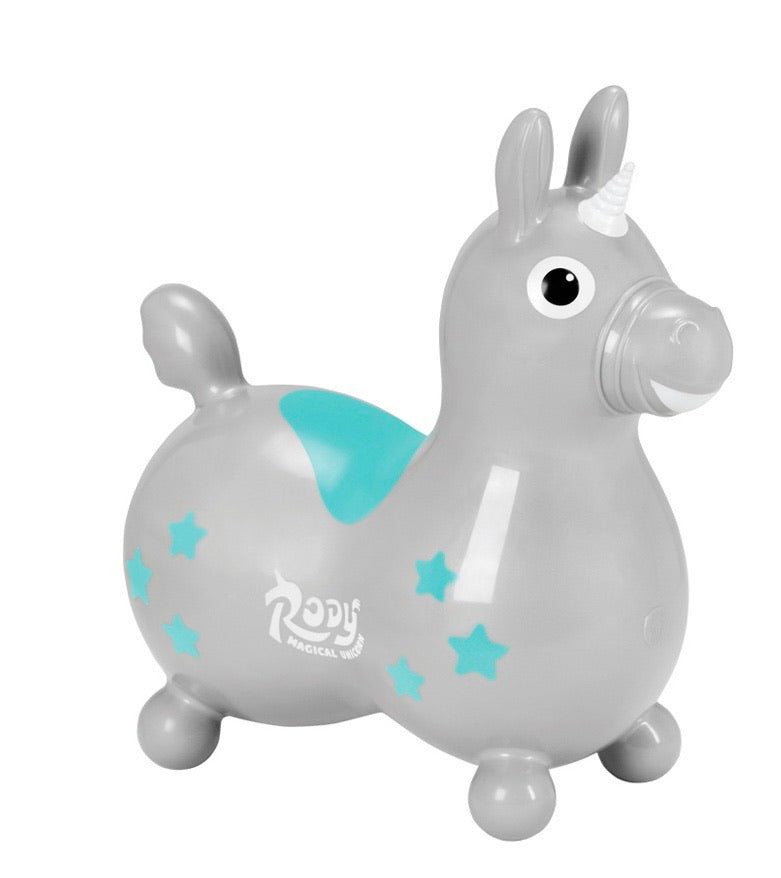 Magical Unicorn in Silver Grey - Doodlebug's Children's Boutique