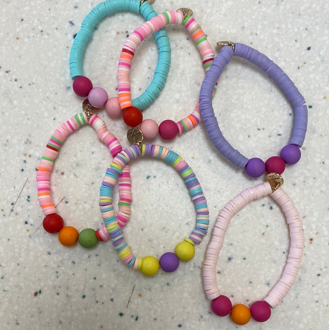 Vinyl Ball Stretch Bracelet - Doodlebug's Children's Boutique