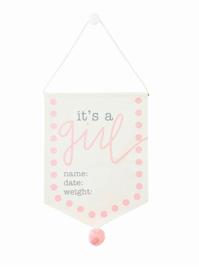 It's a Girl Canvas Sign - Doodlebug's Children's Boutique