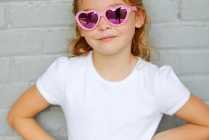 The Influencer Pink Heart Sunglasses - Doodlebug's Children's Boutique