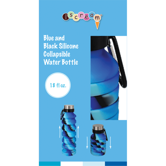 Ocean Waves Collapsible Water Bottle - Doodlebug's Children's Boutique