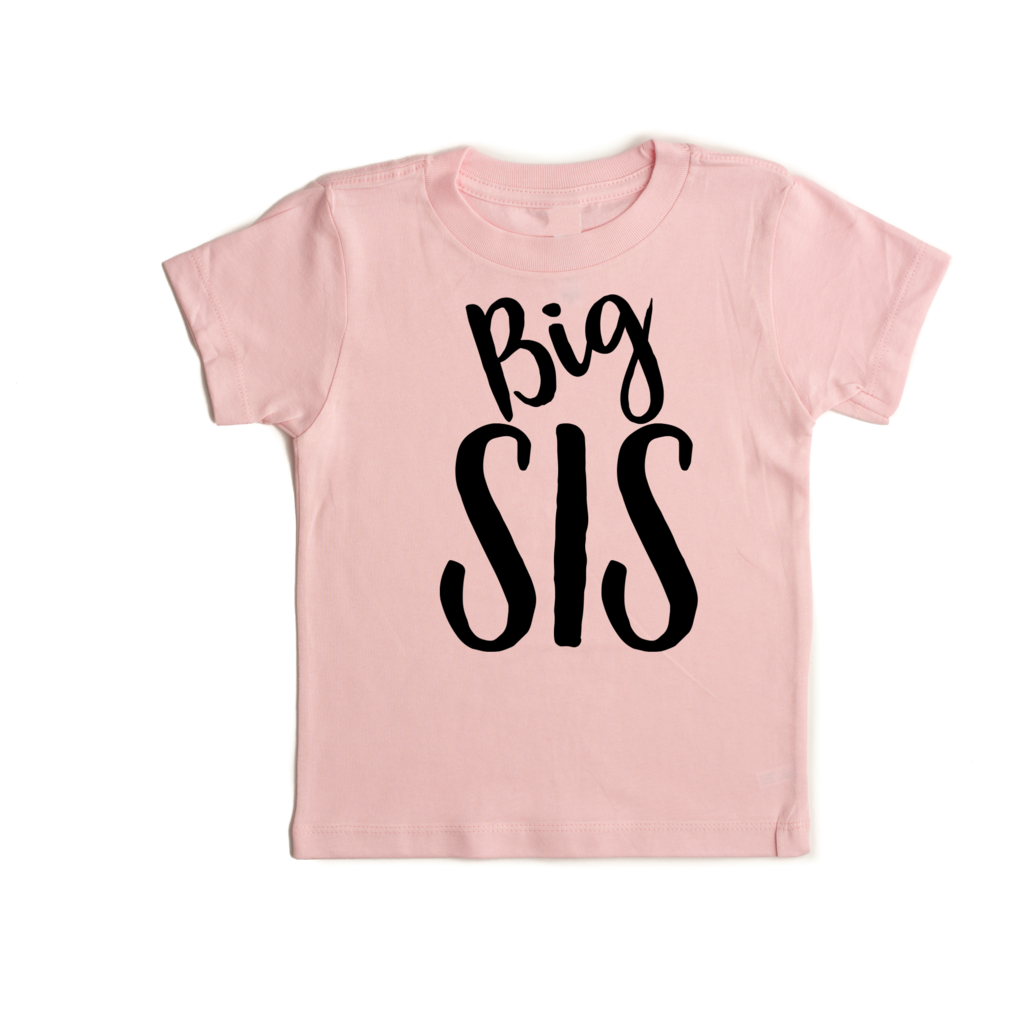 Big Sis Vinyl Tee - Doodlebug's Children's Boutique