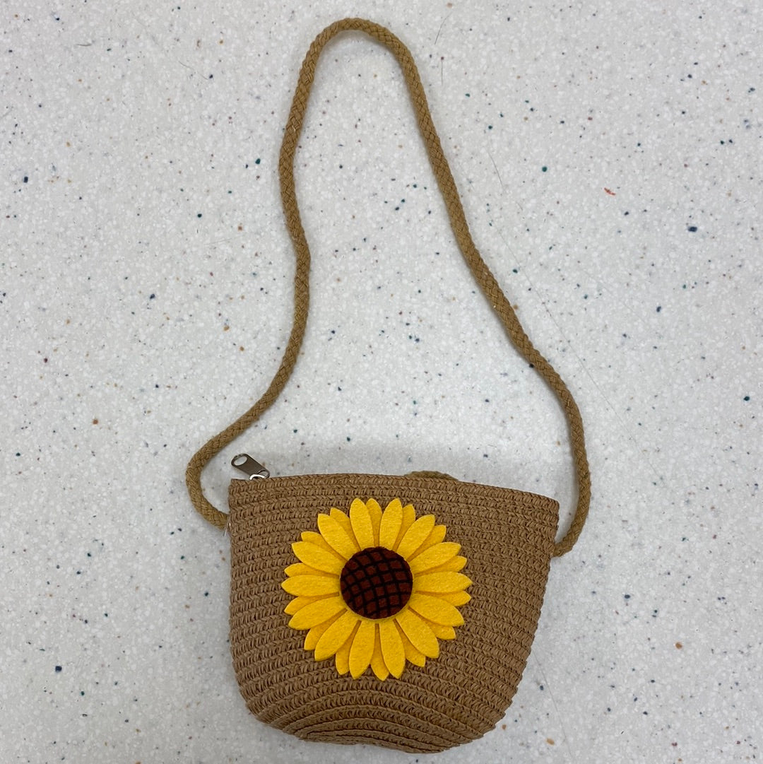 Sunflower Woven Mini Purse - Doodlebug's Children's Boutique