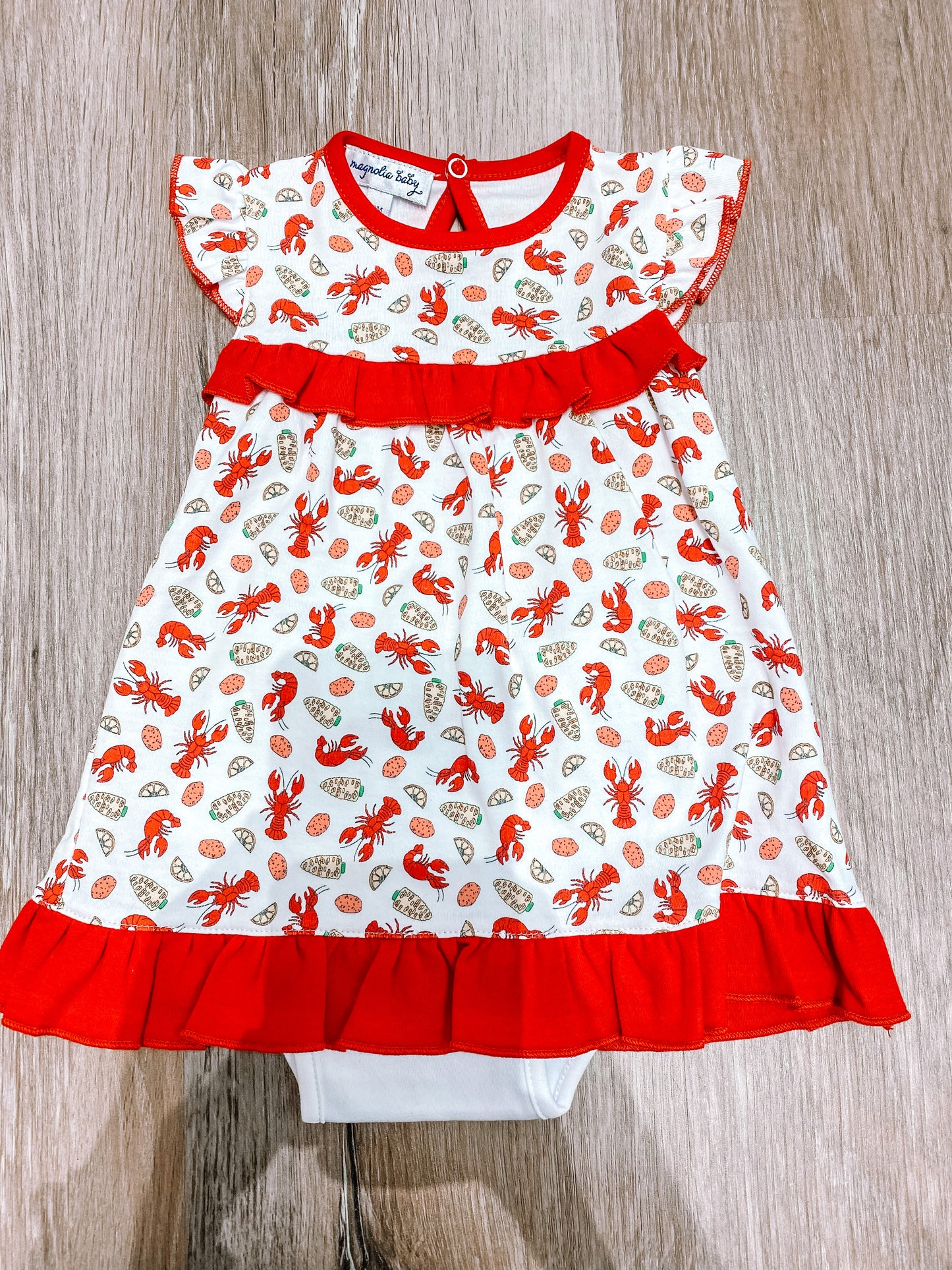 Heads or Tails Printed Ruffle Dress Set - Doodlebug's Children's Boutique