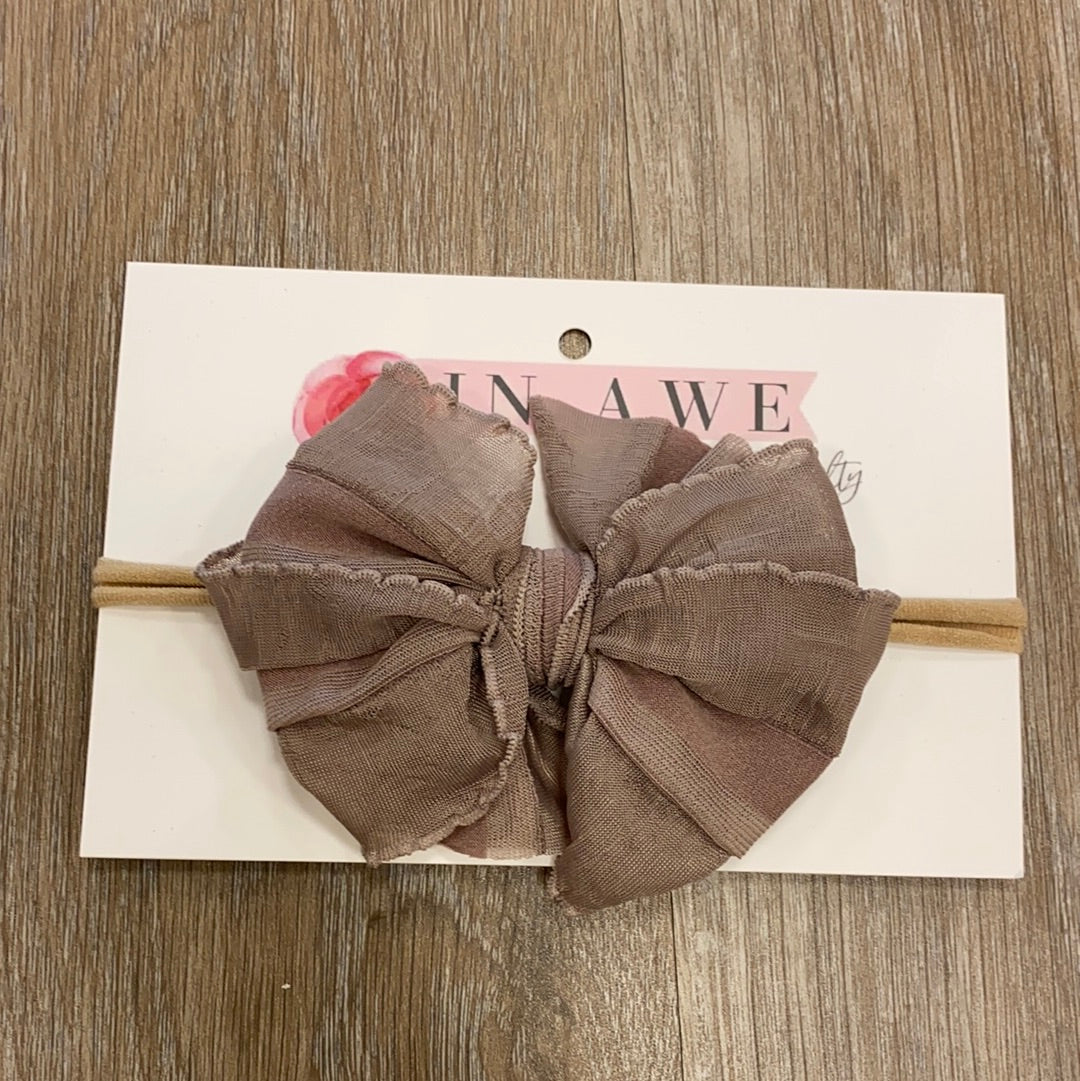Mocha Mini Headband - Doodlebug's Children's Boutique