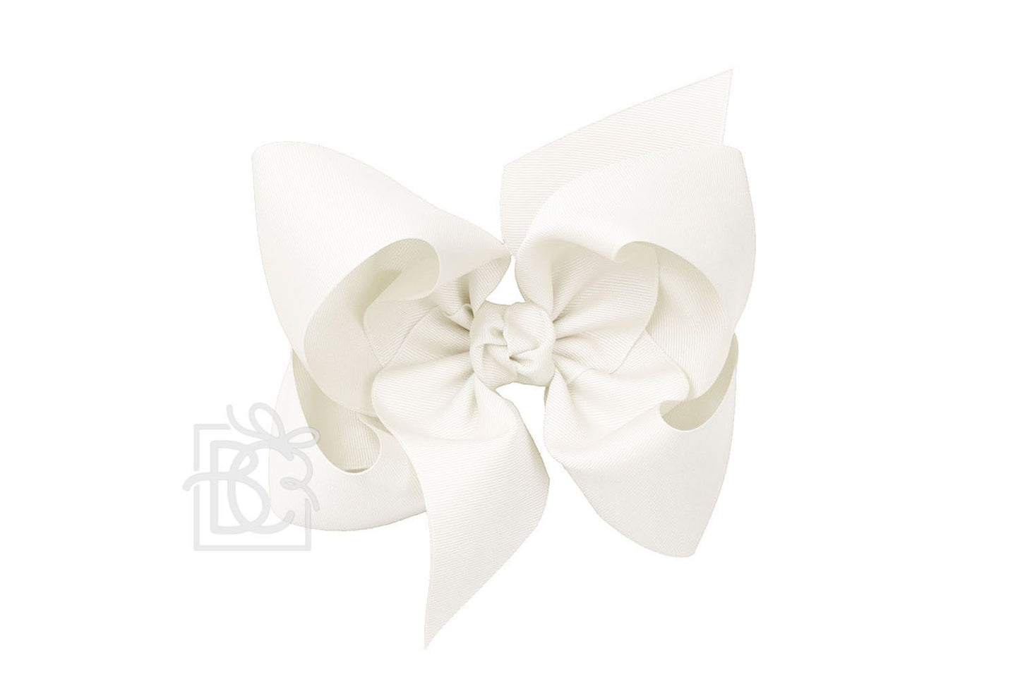 Texas Sized Bow in Antique White - Doodlebug's Children's Boutique