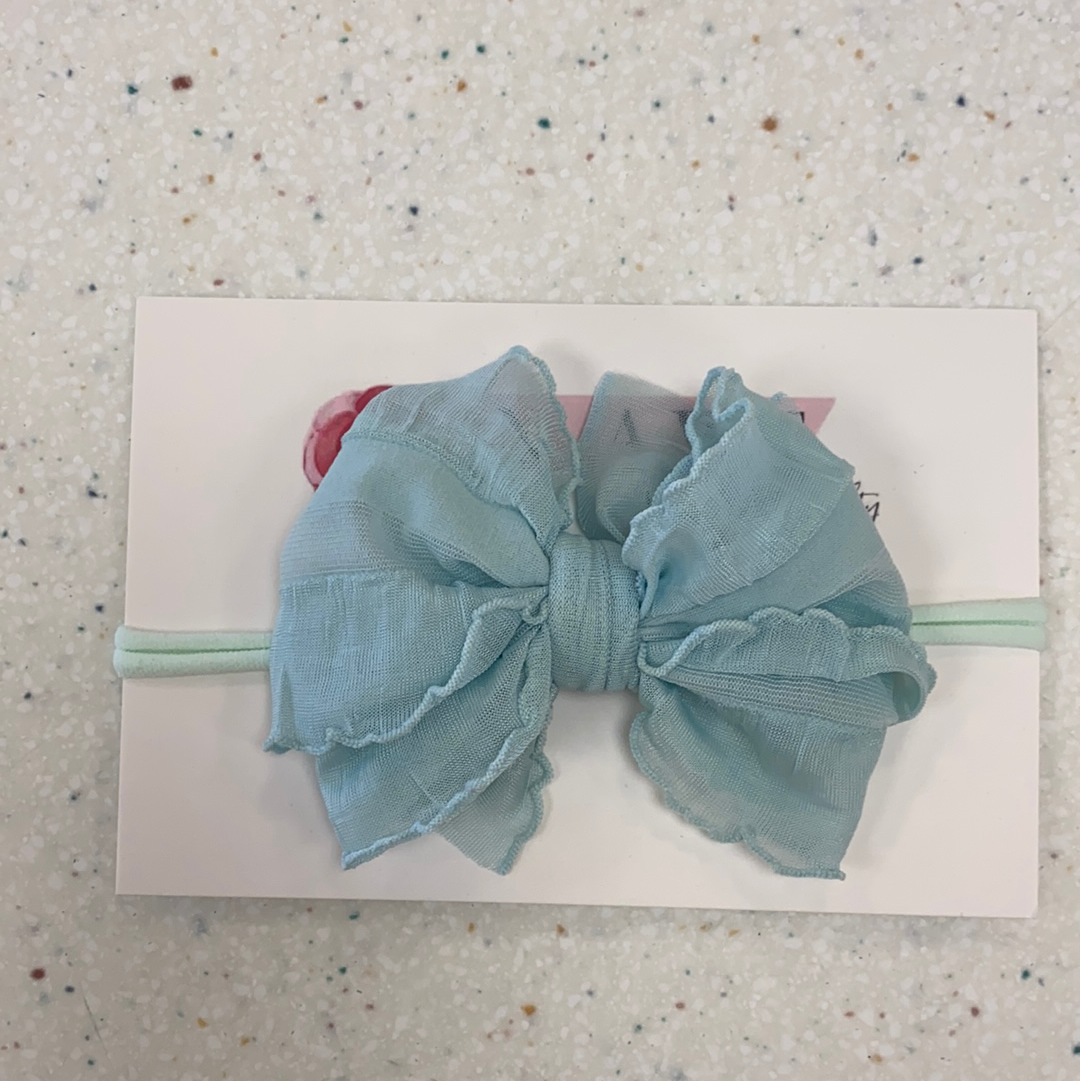 Seafoam Mini Headband - Doodlebug's Children's Boutique
