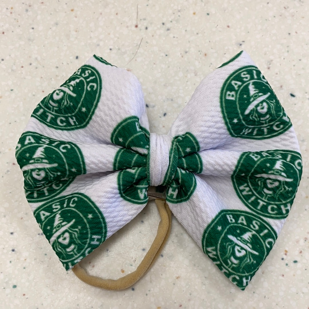 Basic Witch Bow on Nylon - Doodlebug's Children's Boutique