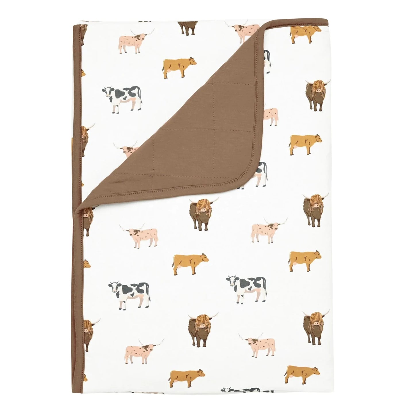 Toddler Blanket in Moo - Doodlebug's Children's Boutique