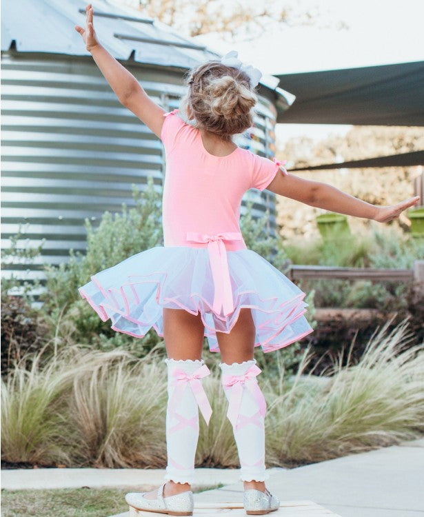 Short Sleeve Tutu Leotard - Doodlebug's Children's Boutique
