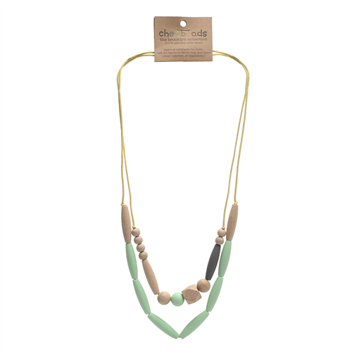 Metropolitan Teething Necklace in Mint - Doodlebug's Children's Boutique