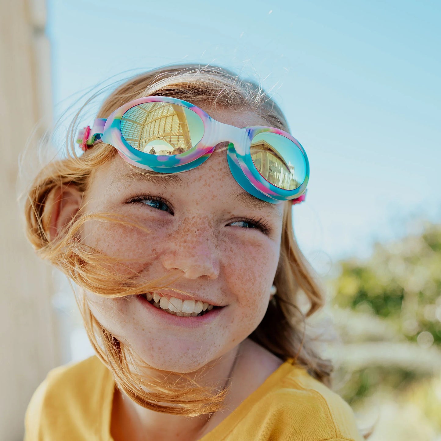 Neapolitan Swirl Taffy Swim Goggles - Doodlebug's Children's Boutique