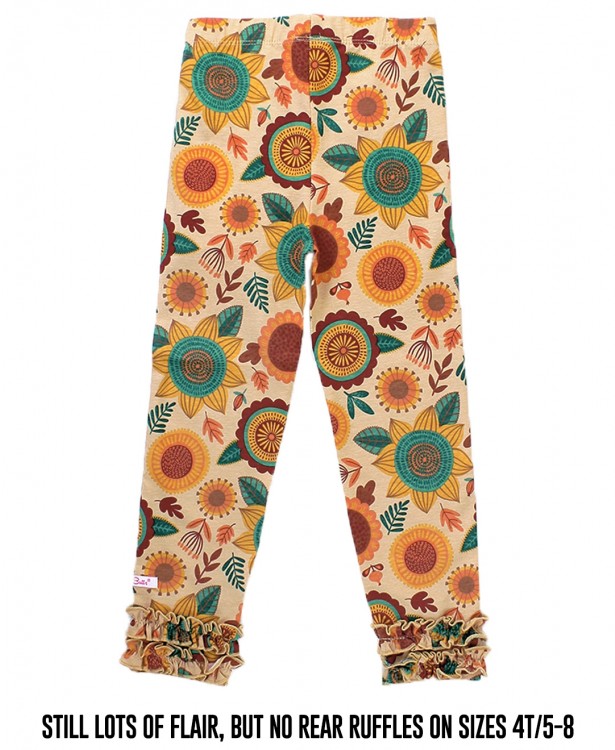 Autumn Bliss Ruffle Leggings - Doodlebug's Children's Boutique